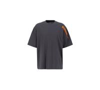 Alpha Industries Flock Logo T-Shirt pour homme Taille XS - Gris