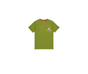 Alpha Industries Flying Buzz Small Logo T-Shirt pour homme Taille XL - Vert mousse