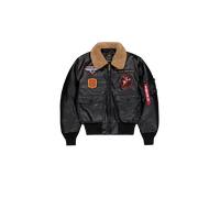 Alpha Industries G-1 Devils Brigade Faux Leather Vestes Bombers pour homme Taille XL - Noir