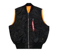 Alpha Industries - Gilet Bomber Réversible Style Heritage - Homme - Vestes - Noir - Taille: M
