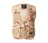 ALPHA INDUSTRIES Gilet sable / beige clair / rouge, Taille XXL
