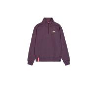 Alpha Industries Half Zip Small Logo Sweatshirt pour homme Taille L - Prune