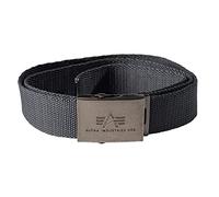 Alpha Industries Heavy Duty 4 cm Ceinture Unisexe, Rep.Grey, Taille Unique Mixte