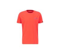 Alpha Industries Holographic Small Logo T-Shirt pour homme Taille L - Rouge