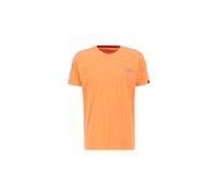 Alpha Industries Holographic Small Logo T-Shirt pour homme Taille XS - Orange