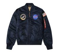 Alpha Industries, Homme, Vestes, Bleu, Taille: XL Veste Bomber Nasa Ma-1