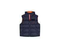 Alpha Industries Hooded Faux Down Puffer Vest Doudoune pour homme Taille 3XL - Bleu