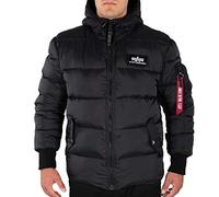 Alpha Industries Hooded Puffer Alpha FD Veste d'hiver pour hommes Black