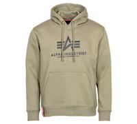 Alpha Industries Basic Big Logo Hoodie pour homme Taille XL - Vert olive