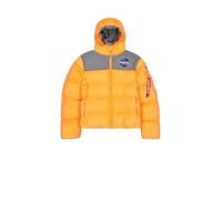 Alpha Industries NASA Holographic Print Parka pour homme Taille XL - Orange