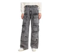 Alpha Industries - Jean Taille Haute - Femme - Jeans - Gris - Taille: 40 FR