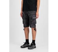 Alpha Industries Jet Camo Shorts pour homme Taille 28 - Noir Camouflage