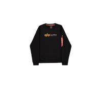 Alpha Industries Label Print Sweater pour homme Taille M - Noir