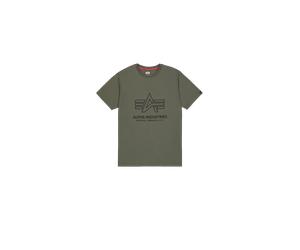 Alpha Industries Logo Print T-Shirt pour homme Taille M - Vert