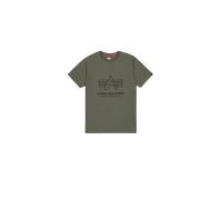 Alpha Industries Logo Print T-Shirt pour homme Taille S - Vert