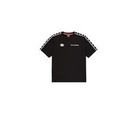 Alpha Industries T-shirt Logo Track Tape manches courtes Noir M Homme