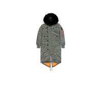 Alpha Industries Long Fishtail Field Jacket Vestes d'hiver pour femme Taille L - Vert