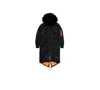 Alpha Industries Long Fishtail Field Jacket Vestes d'hiver pour femme Taille XL - Noir