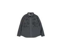 Alpha Industries Longsleeve Laser Cut Shirt Surchemises pour homme Taille S - Gris