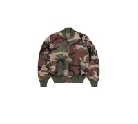 Alpha Industries MA-1 Base Camo Flight UV Loose Veste bombers pour homme Taille L - Camouflage Woodland