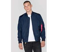 ALPHA INDUSTRIES Veste mi-saison 'MA-1' bleu nuit / orange, Taille M