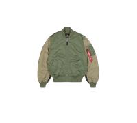 Alpha Industries MA-1 Camo Back Embroidery Veste bombers pour homme Taille S - Vert olive