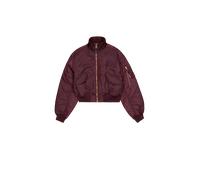 Alpha Industries MA-1 Cropped Veste bombers pour femme Taille M - Rouge