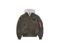 Alpha Industries MA-1 D-Tec Hood Slim Veste bombers pour homme Taille M - Gris