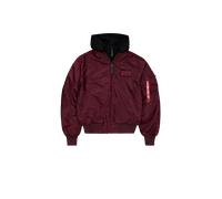 Alpha Industries MA-1 D-Tec Hood Slim Veste bombers pour homme Taille XS - Rouge