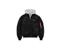 Alpha Industries MA-1 D-Tec Hood Veste bombers pour homme Taille 2XL - Noir