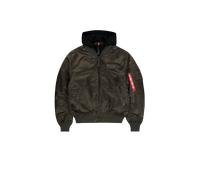 Alpha Industries MA-1 D-Tec Hood Veste bombers pour homme Taille 4XL - Vert foncé
