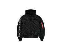 Alpha Industries MA-1 D-Tec Sleeve Embroidery Veste bombers pour homme Taille XS - Noir/réfléchissant