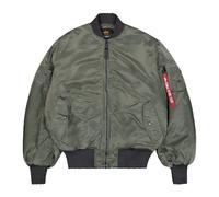Alpha Industries - Ma-1 Distressed Bomber Jacket - Homme - Vestes - Vert - Taille: XS