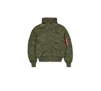 Alpha Industries MA-1 Hooded Veste bombers pour homme Taille M - Vert foncé