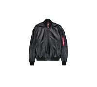 Alpha Industries MA-1 Leather Veste bombers pour homme Taille S - Noir