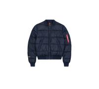 Alpha Industries MA-1 Logo Puffer Veste bombers pour homme Taille M - Bleu foncé