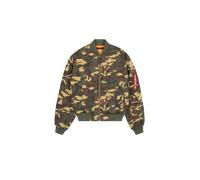 Alpha Industries MA-1 Quilted Camouflage Veste bombers pour homme Camouflage Woodland