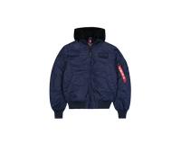 Alpha Industries MA-1 TT Hood Cold Weather Veste bombers pour homme Taille S - Bleu foncé