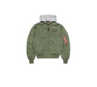Alpha Industries MA-1 TT Hood Cold Weather Veste bombers pour homme Taille S - Vert olive