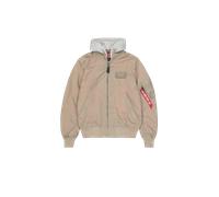 Alpha Industries MA-1 TT Hood Light Slim Veste bombers pour homme Taille L - Beige