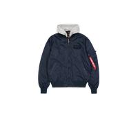 Alpha Industries MA-1 TT Hood Light Veste bombers pour homme Taille L - Bleu