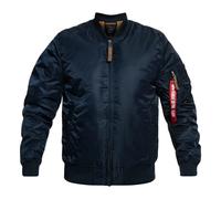 Alpha Industries - Ma-1 VF 59 Blouson Aviateur Coupe Vintage - Homme - Vestes - Bleu - Taille: M