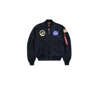 Alpha Industries Veste bomber MA-1 VF NASA pour homme Bleu Taille M