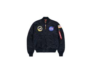 Alpha Industries MA-1 VF NASA Veste bombers pour homme Taille M - Bleu