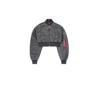 Alpha Industries MA-1 Vintage Cropped Veste bombers pour femme Taille XS - Gris