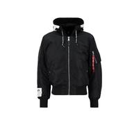 Alpha Industries MA-1 Zip Hood Print Veste bombers pour homme Taille M - Noir