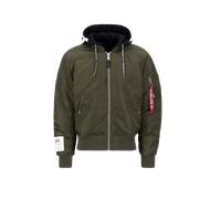 Alpha Industries MA-1 Zip Hood Print Veste bombers pour homme Taille M - Vert