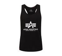 ALPHA INDUSTRIES Maillot de corps noir / blanc, Taille M