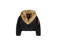 Alpha Industries MOD Fur Vestes Bombers pour femme Taille XS - Noir