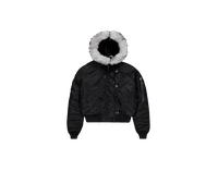 Alpha Industries N-2B Cropped Vestes d'hiver pour femme Taille M - Noir